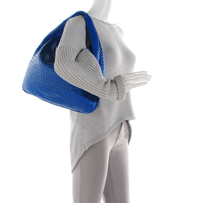 Bottega Veneta Nappa Intrecciato Large Veneta Hobo Signal Blue 2 of 8