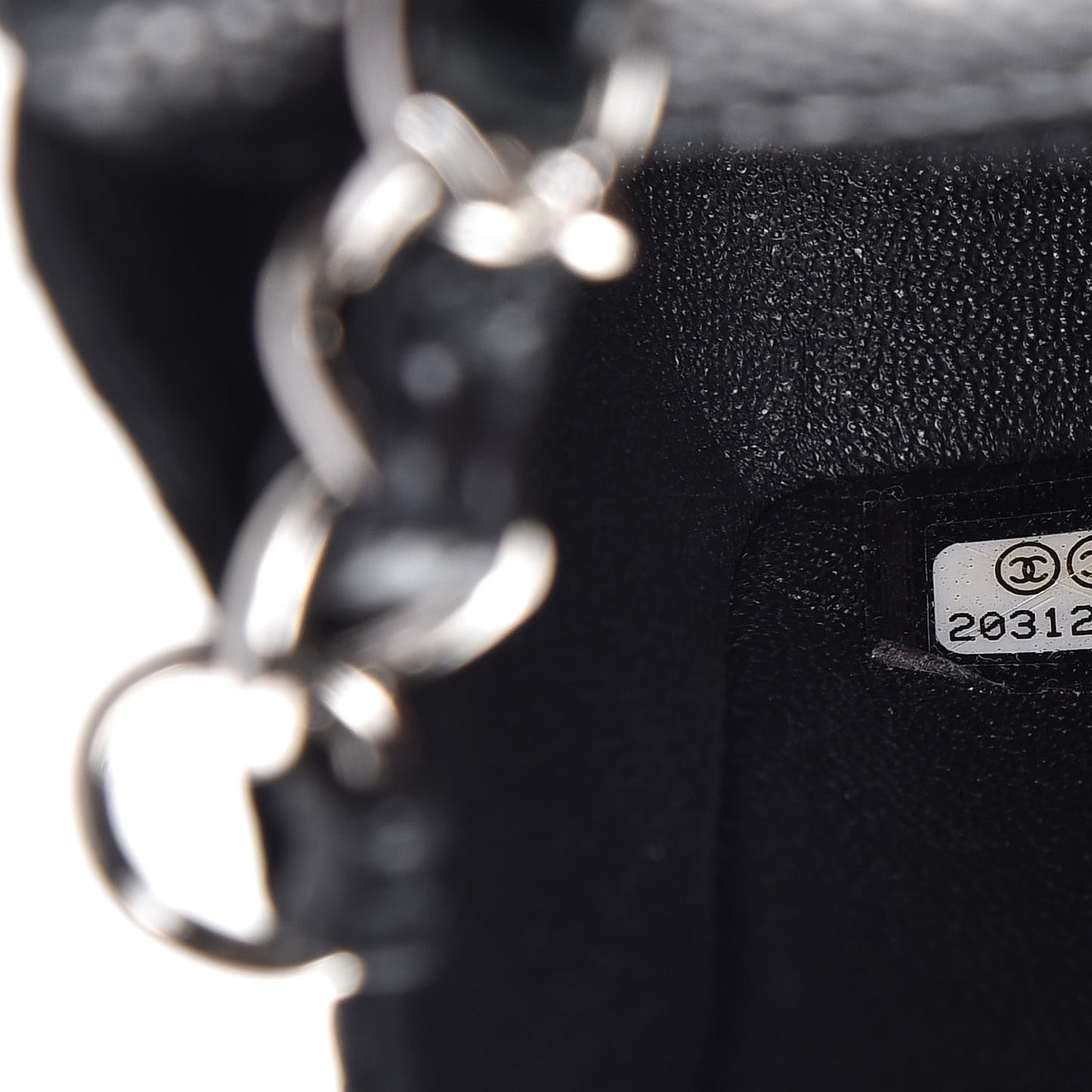 Caviar Quilted Mini Rectangular Flap Black
