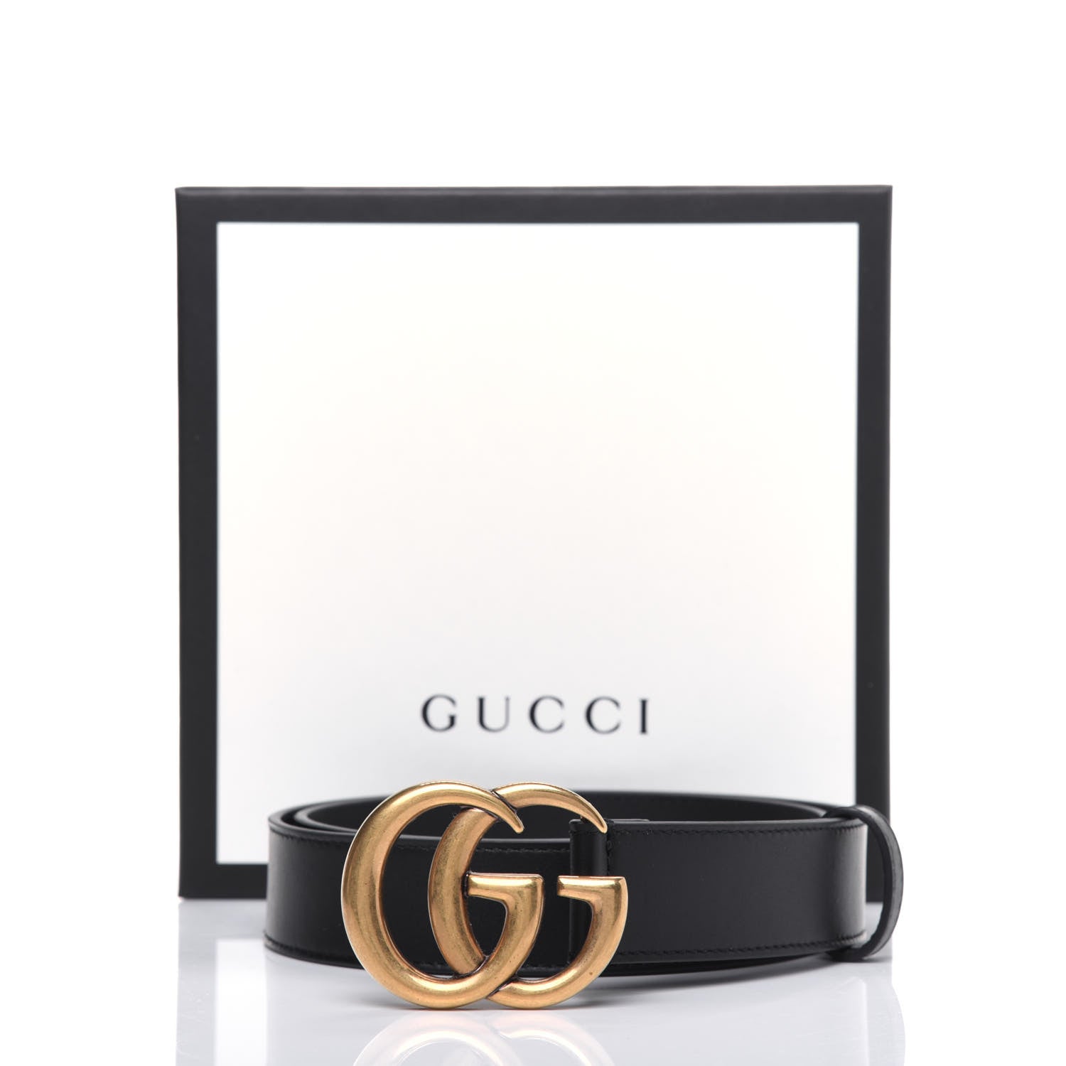 Gucci Calfskin Double G 30mm Belt 80 32 Black 8 of 8