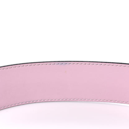 Fendi Vitello Liberty F is Fendi Bi-Color Reversible Belt 90 36 Black Peonia 5 of 5
