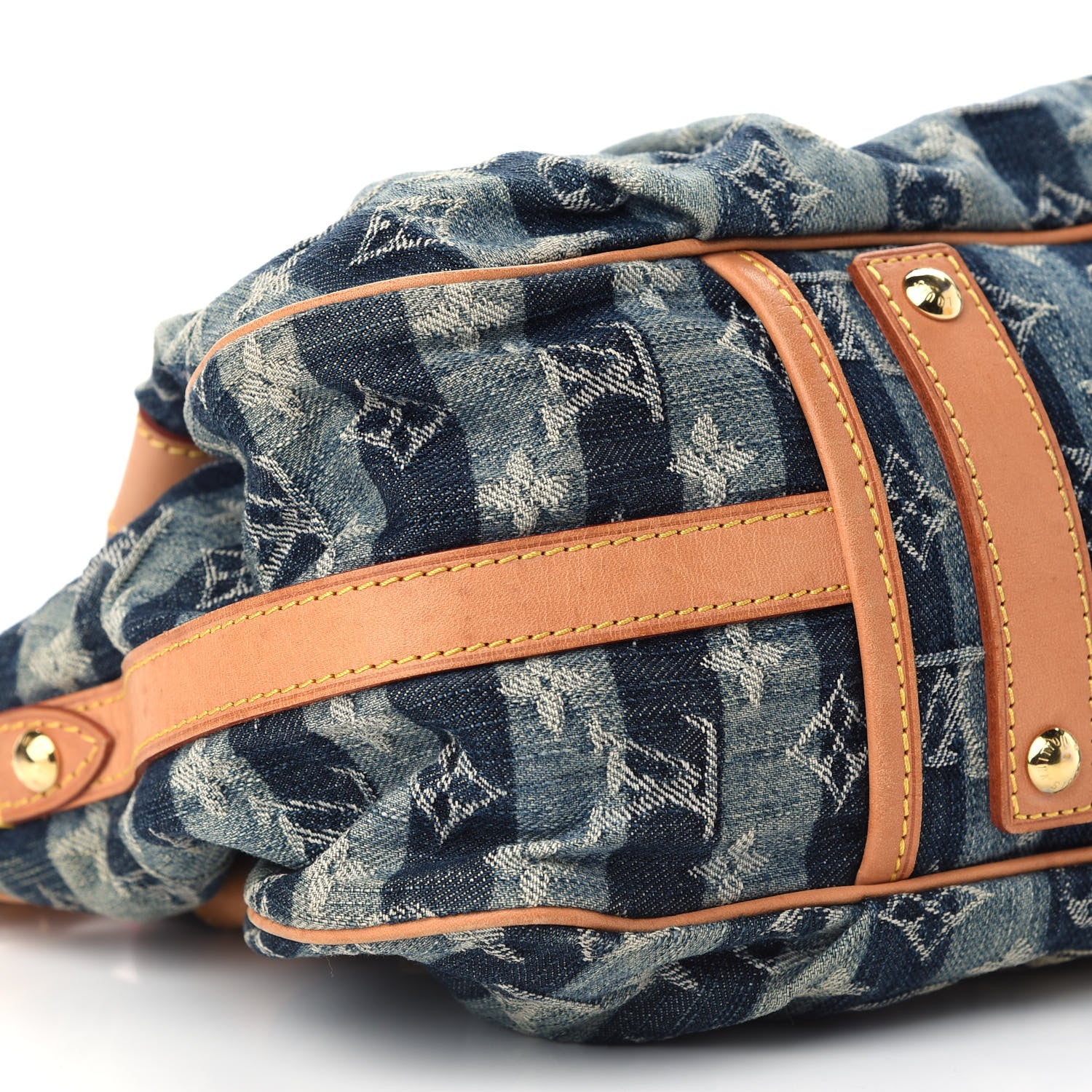 Louis Vuitton Denim Raye Porte Epaule MM 7 of 9