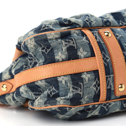 Louis Vuitton Denim Raye Porte Epaule MM 7 of 9