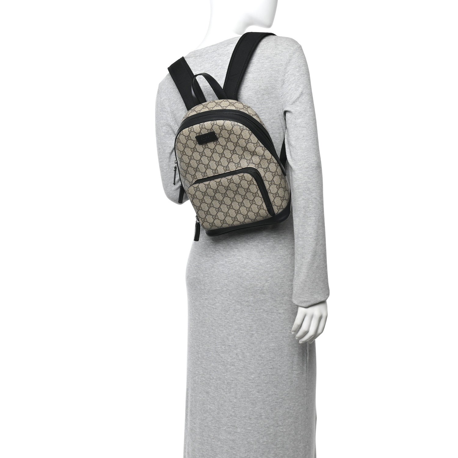Gucci GG Supreme Monogram Small Eden Day Backpack Black 2 of 10