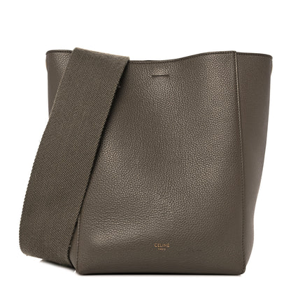 Celine Soft Grained Calfskin Small Sangle Bucket Bag Taupe 1 of 8