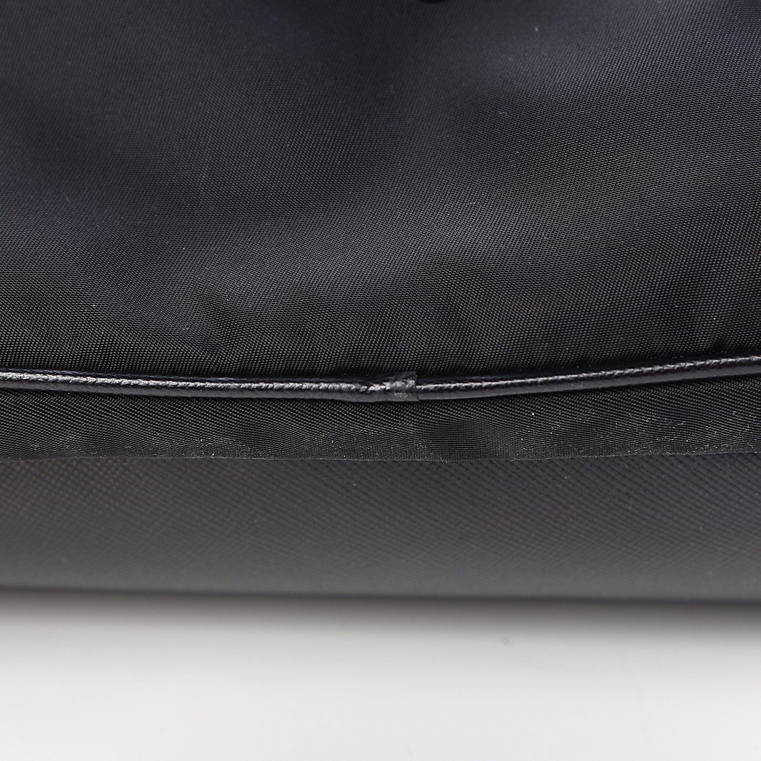 Prada Nylon Saffiano Vela Double Zip Crossbody Bag Black 11 of 11