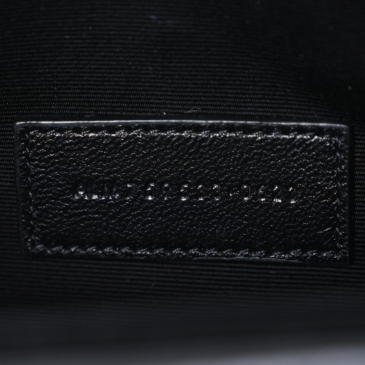 Saint Laurent Lambskin Matelasse Chevron Monogram Cassandre Flap Pouch Navy 7 of 8