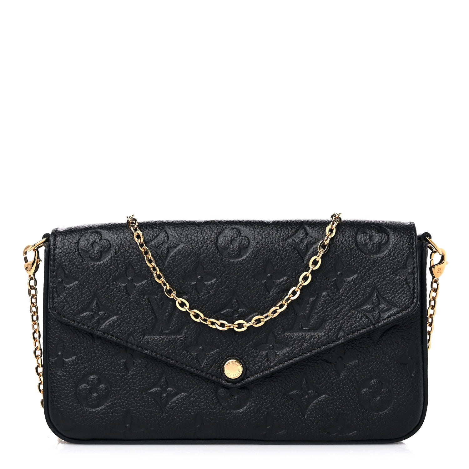 Louis Vuitton Empreinte Pochette Felicie Chain Wallet Black 3 of 11