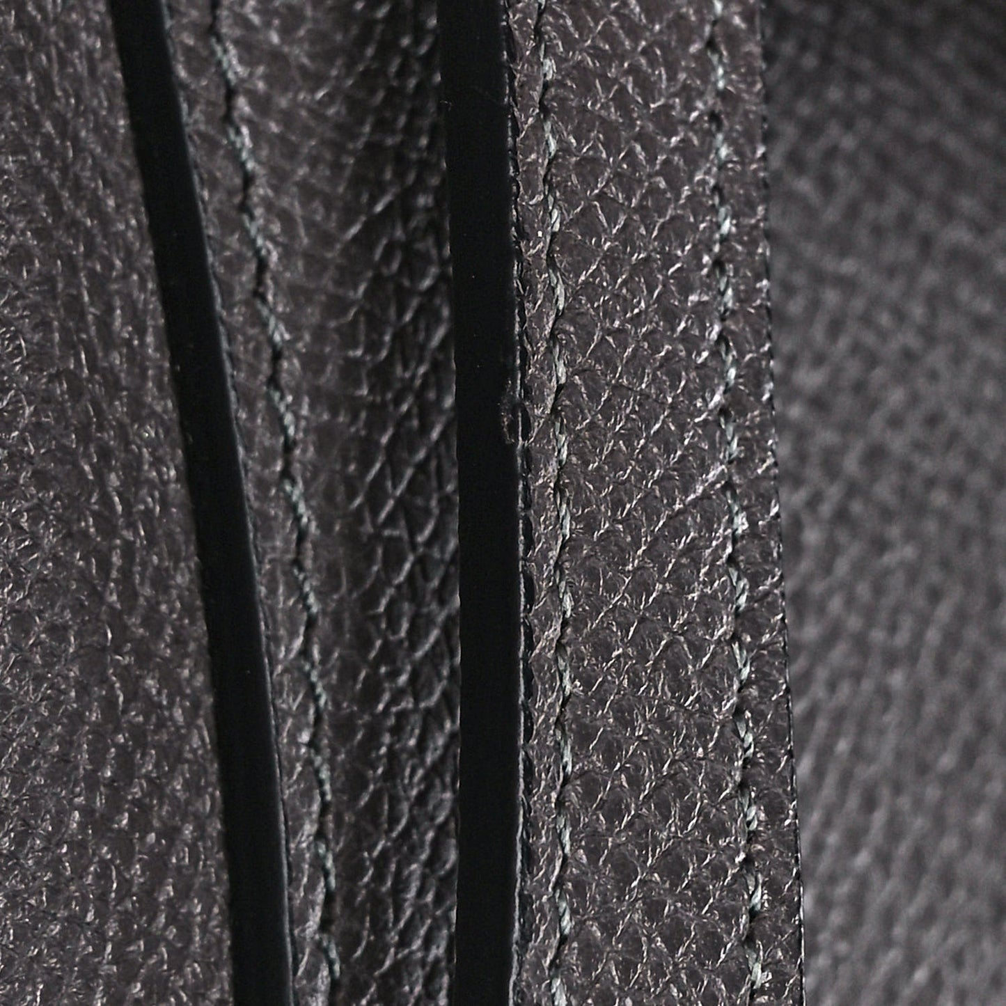 Grained Calfskin Mini Belt Bag Grey