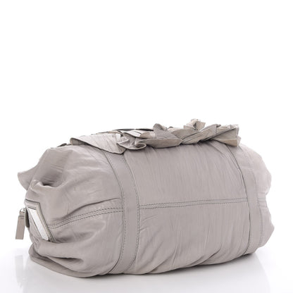 Valentino Garavani Lambskin Petale Tote Light Grey 4 of 9