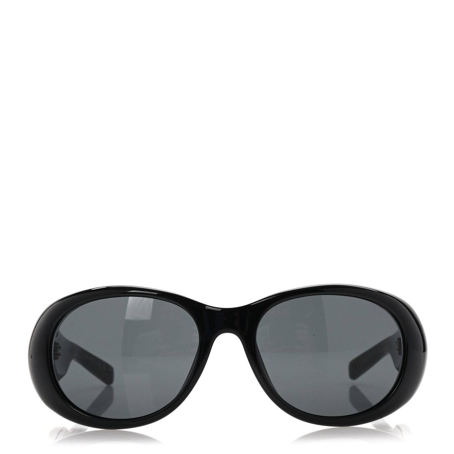 Acetate Oval Sunglasses SL736 Black