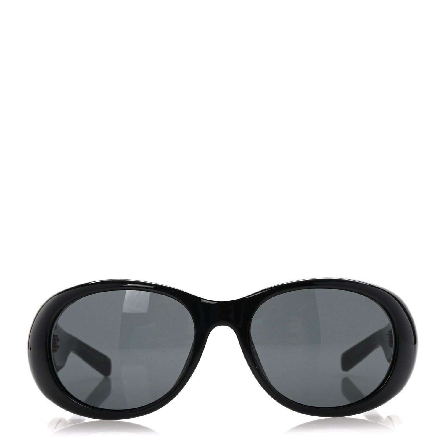 Saint Laurent Acetate Oval Sunglasses SL736 Black 2 of 7