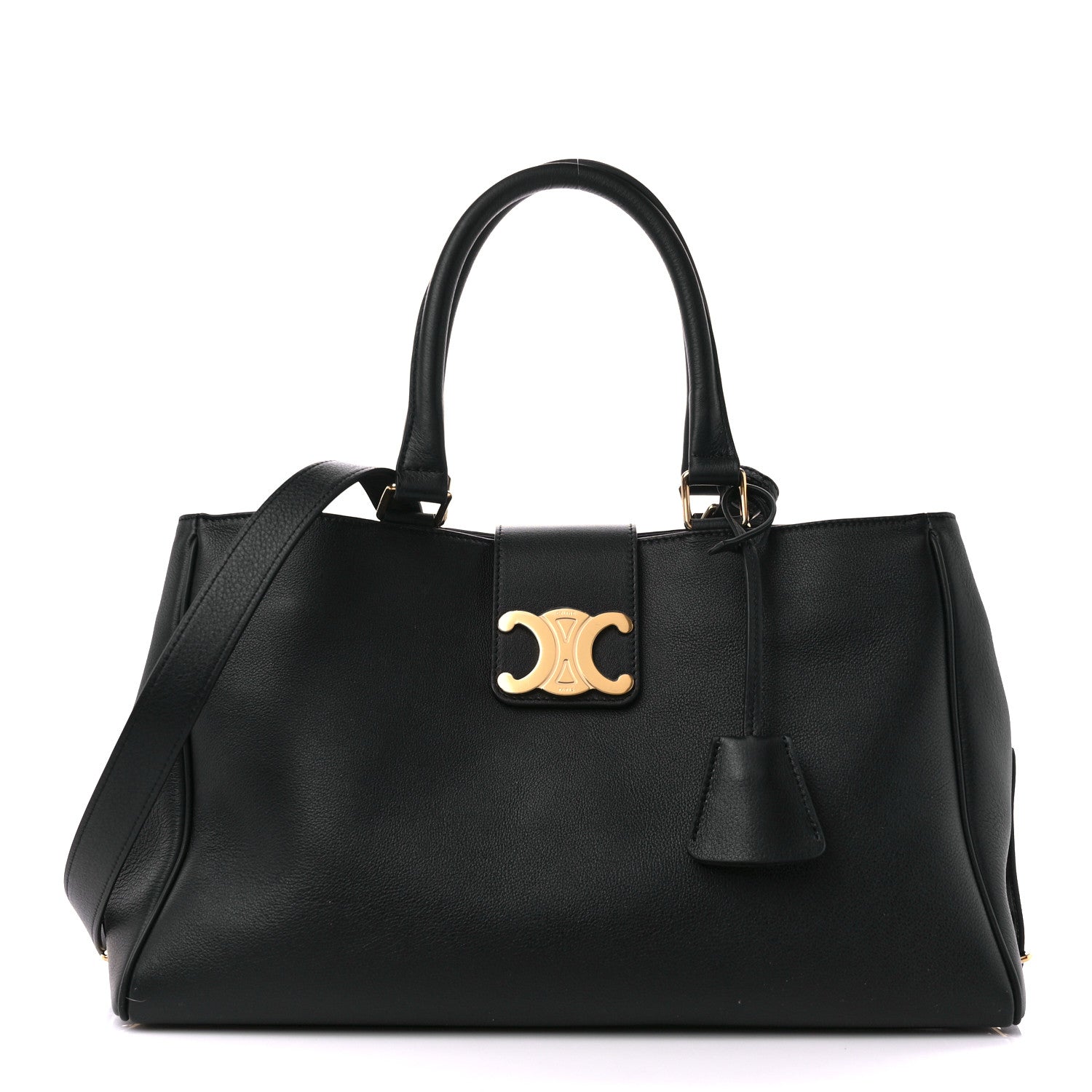 Celine Supple Calfskin Medium Appoline Black 1358291 – FASHIONPHILE