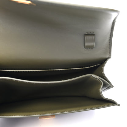 Celine Box Calfskin Teen Classic Box Flap Bag Army Green 4 of 4