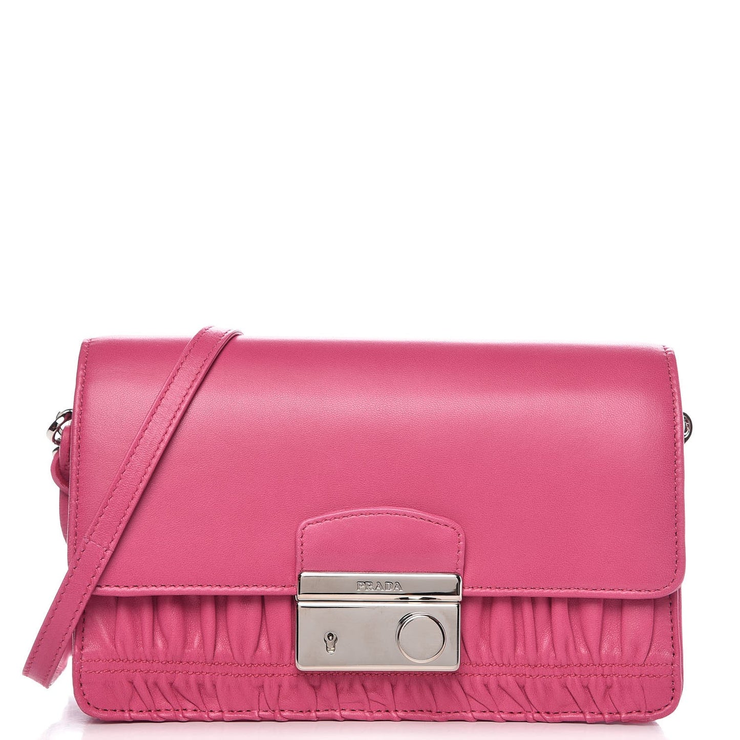Nappa Gaufre Mini Flap Begonia