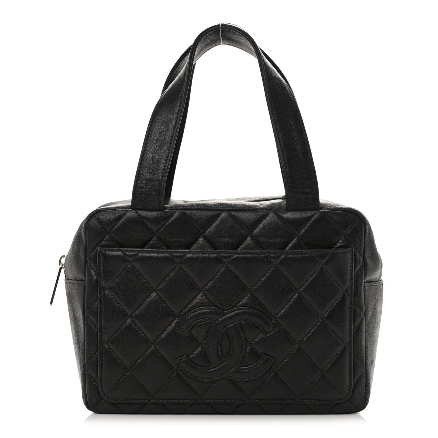 Chanel Lambskin Quilted CC Pocket Tote Black 1 of 14
