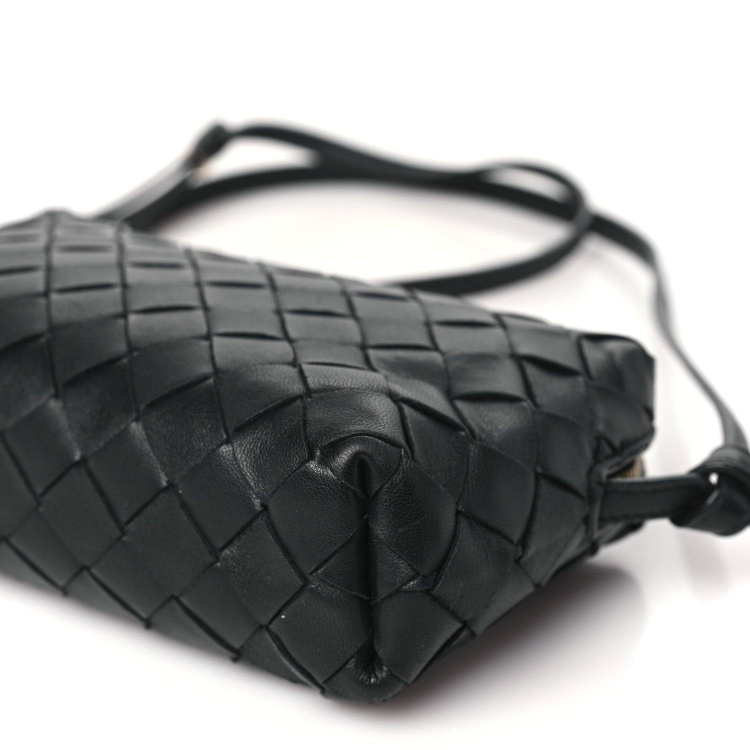 Bottega Veneta Nappa Intrecciato Nodini Mini Crossbody Black 10 of 10