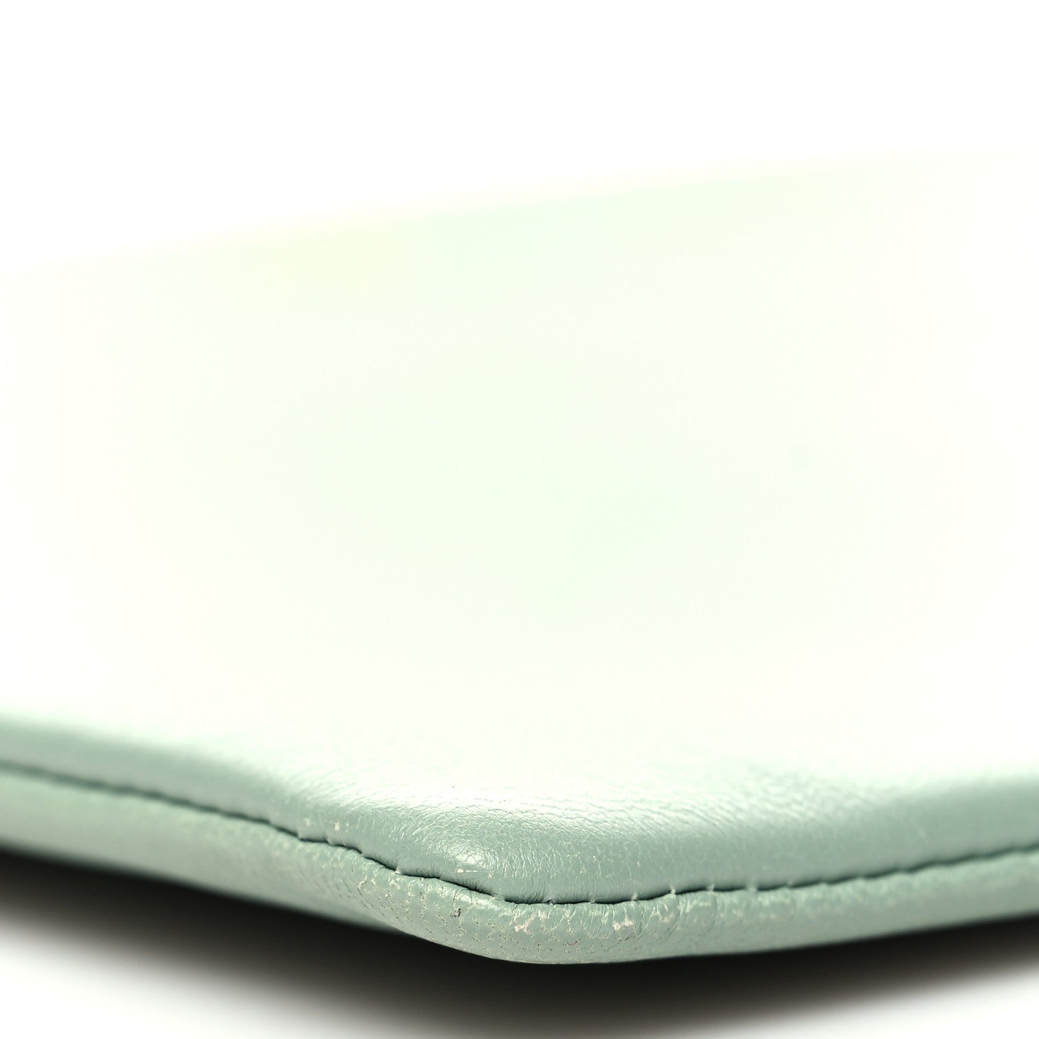 Celine Cloudy Lambskin Solo Zip Pouch Celadon 8 of 10