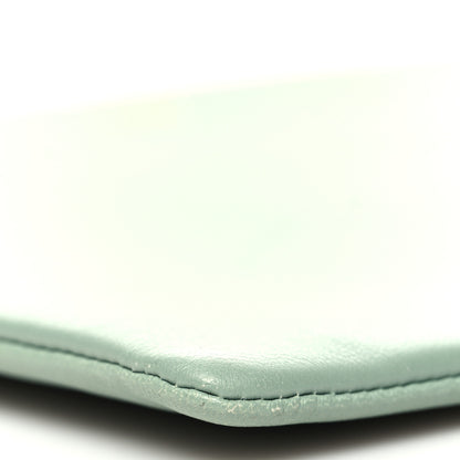 Celine Cloudy Lambskin Solo Zip Pouch Celadon 8 of 10