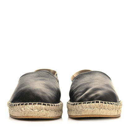 Valentino Garavani Calfskin Mens Espadrilles 42 Black 2 of 10