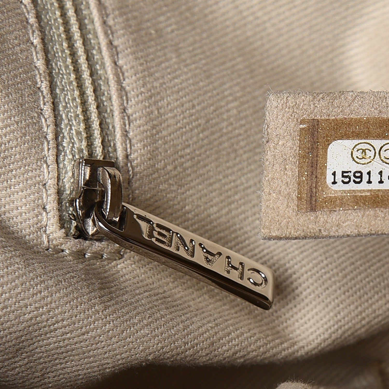 Chanel Caviar Quilted Timeless CC Soft Tote Beige 7 of 15