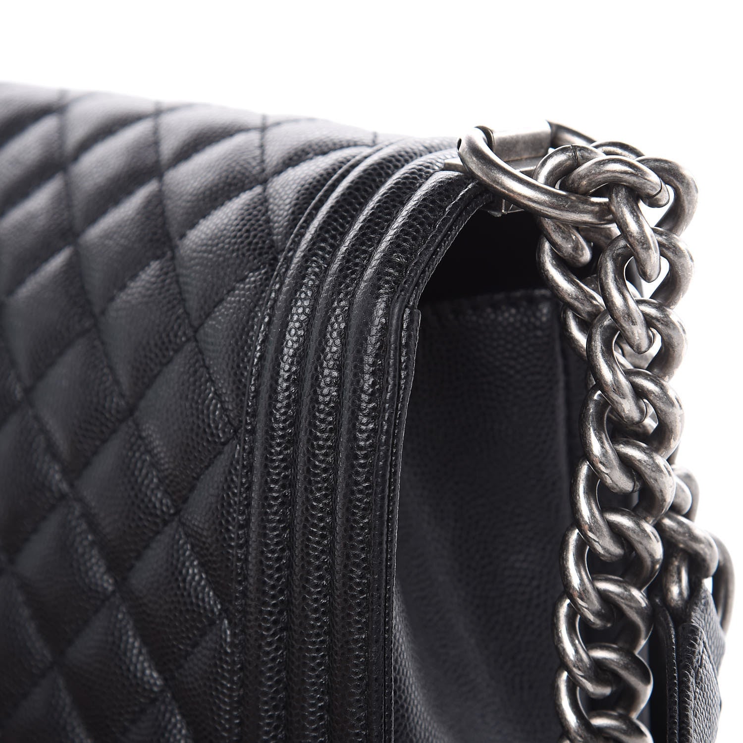 Chanel Caviar Quilted Medium Boy Flap Black 11 of 14