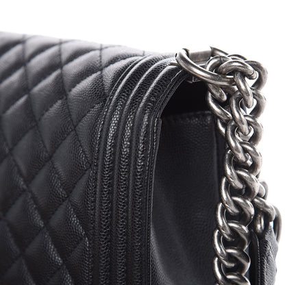 Chanel Caviar Quilted Medium Boy Flap Black 11 of 14