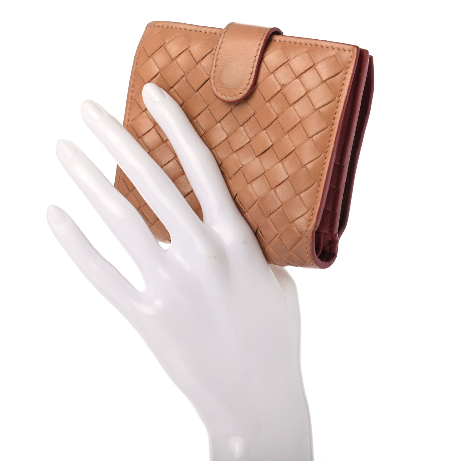Bottega Veneta Nappa Intrecciato French Compact Wallet 2 of 11