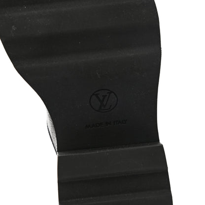 Louis Vuitton Patent Monogram LV Beaubourg Ankle Boots 37.5 Black 6 of 9