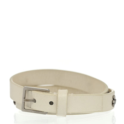 Christian Dior Calfskin Bee Double Bracelet White 3 of 4