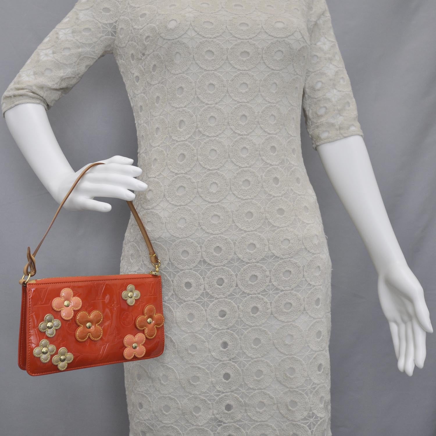 Louis Vuitton Vernis Lexington Fleurs Orange 2 of 10