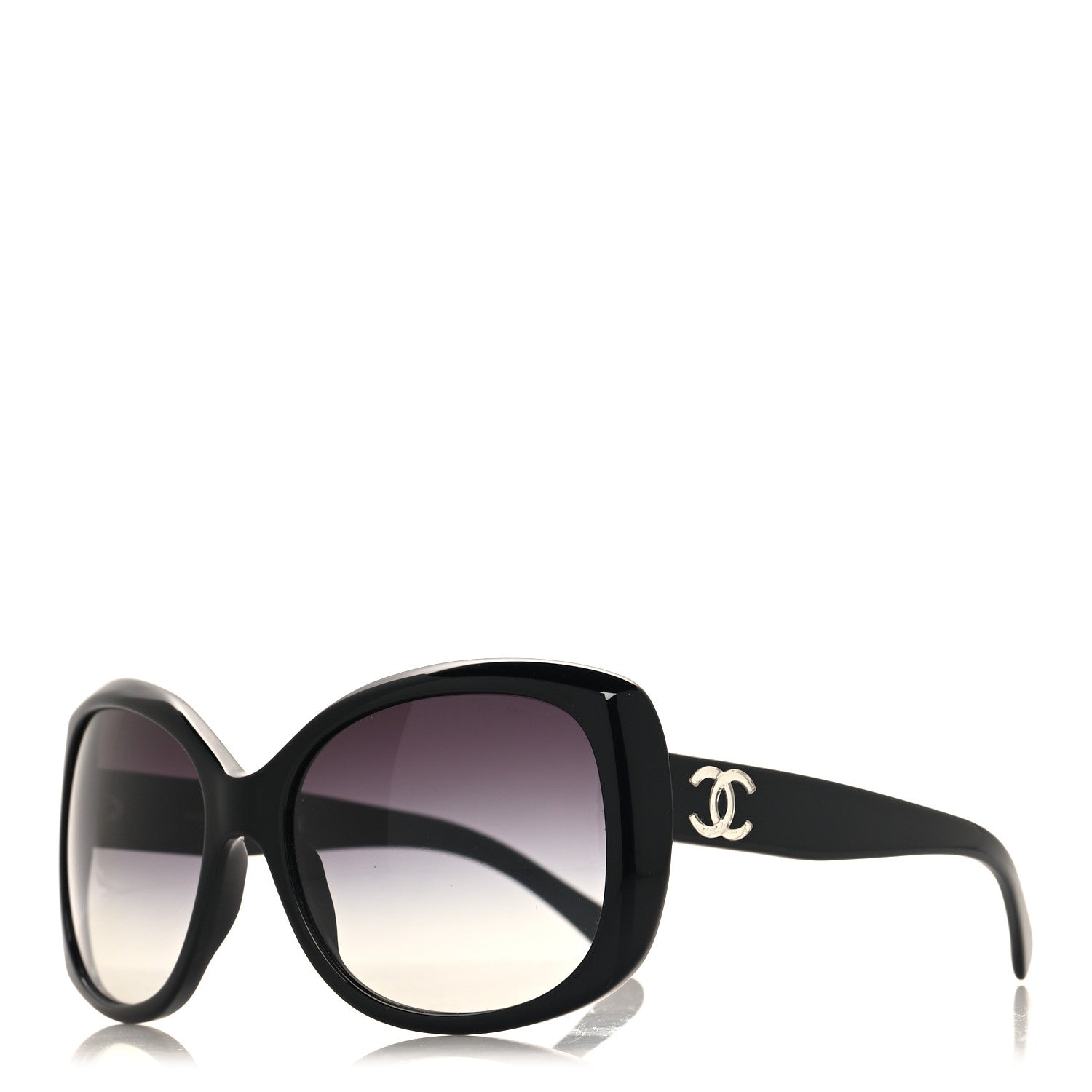 Chanel Acetate Polarized CC Sunglasses 5183 Black 1 of 7