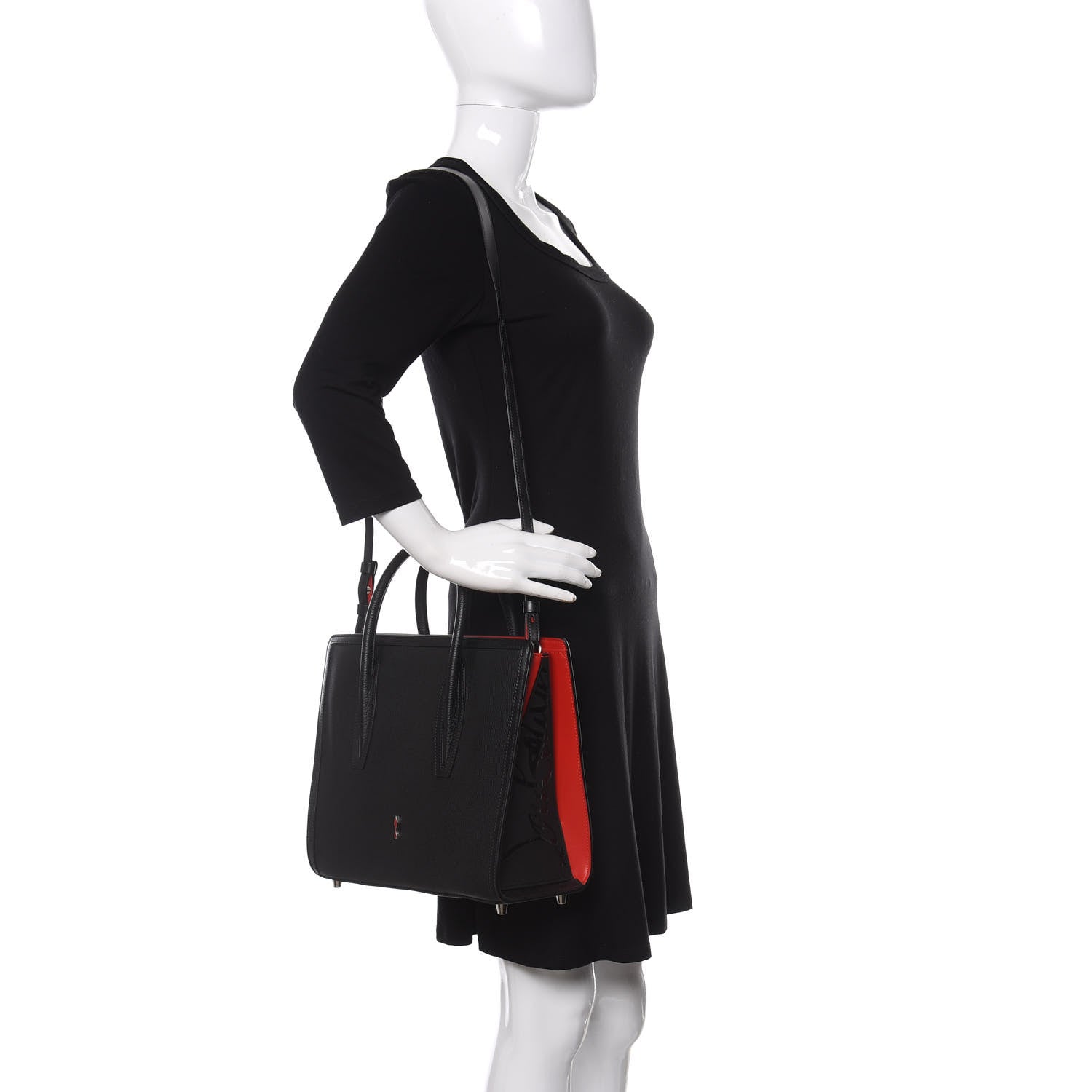Christian Louboutin Calfskin Medium Paloma Black 2 of 10