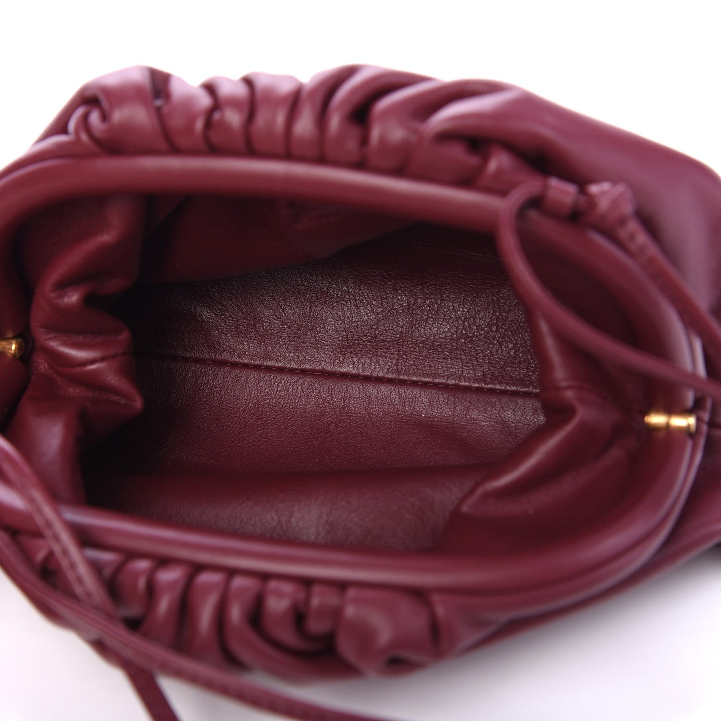 Butter Calfskin The Mini Pouch Bordeaux