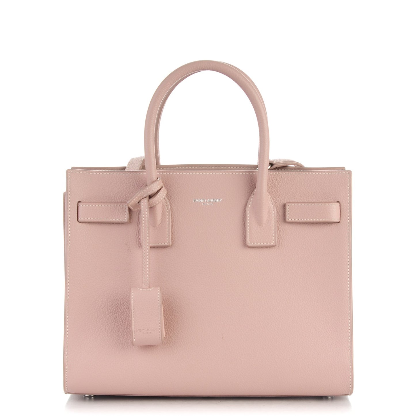 Grained Calfskin Baby Sac De Jour Antique Rose
