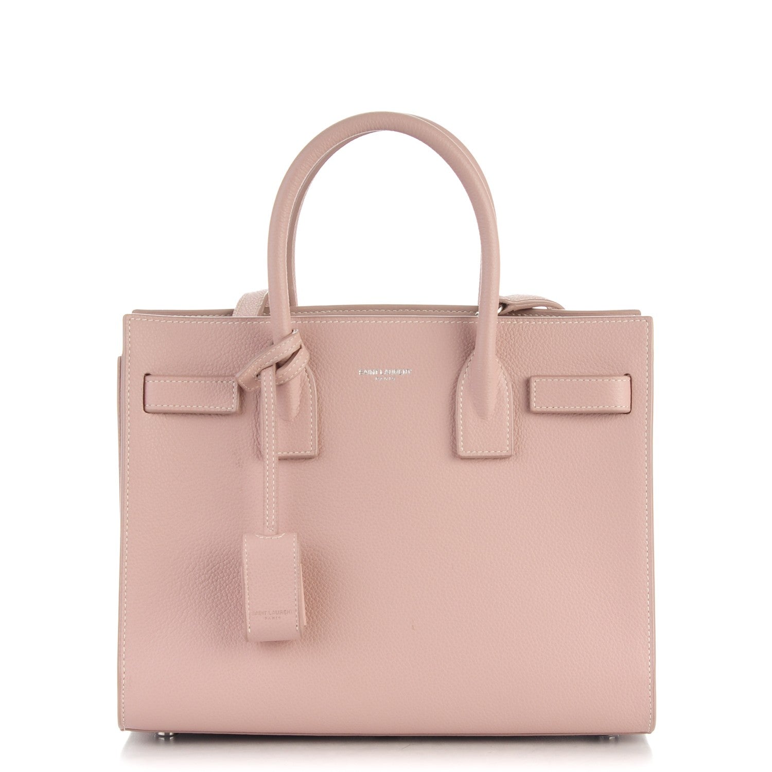 Saint Laurent Grained Calfskin Baby Sac De Jour Antique Rose 1 of 8
