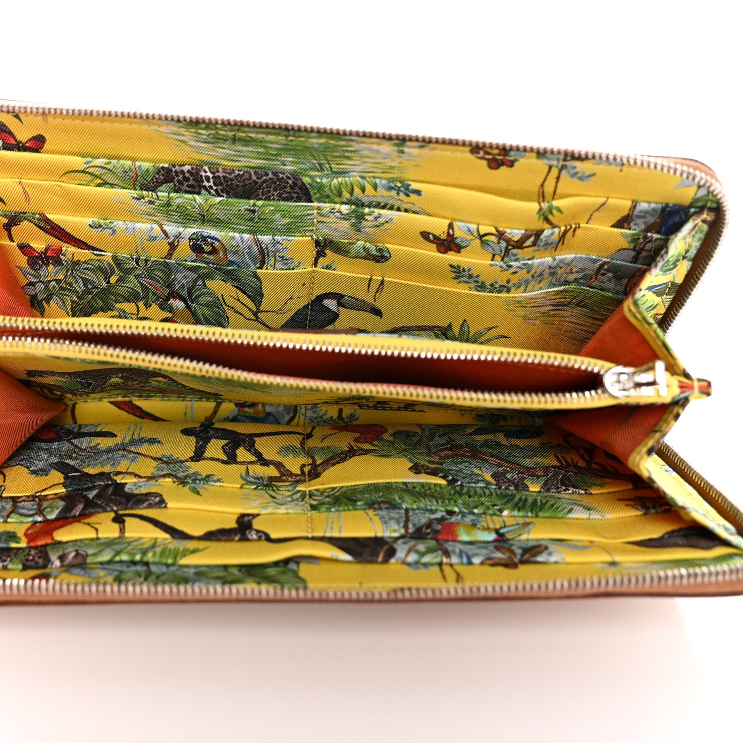 Hermes Epsom Silk'In Wallet Gold Jaune De Naples 5 of 8
