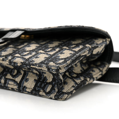 Christian Dior Oblique Saddle Belt Bag Blue 10 of 14