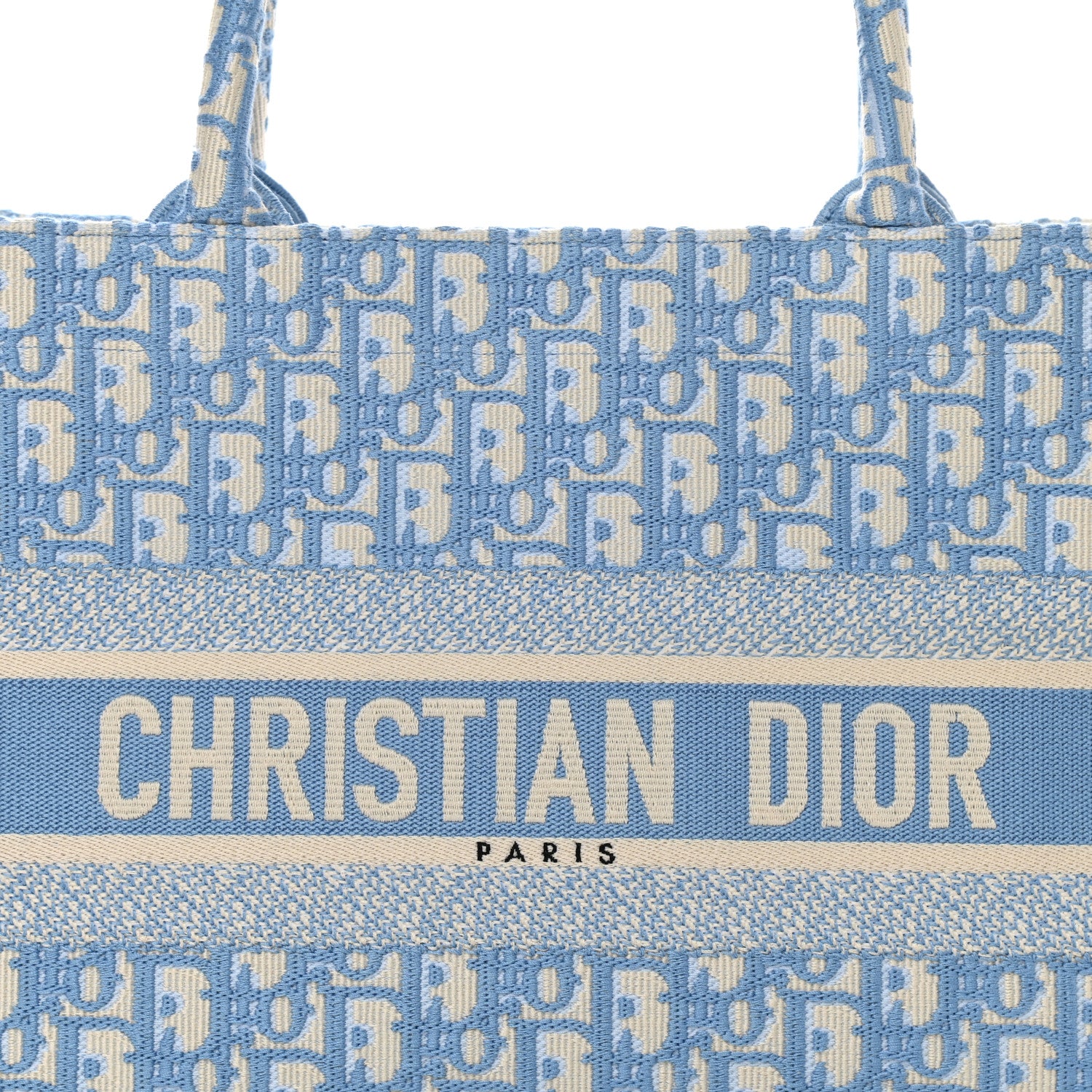 Christian Dior Oblique Medium Book Tote Light Blue 7 of 9