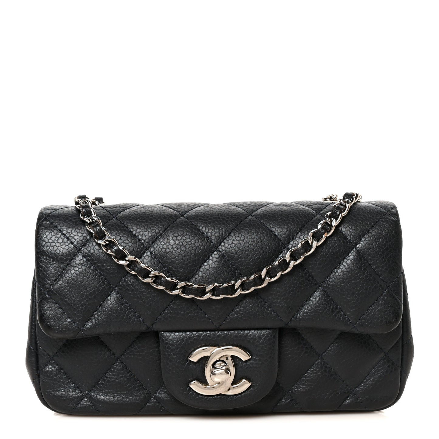 Caviar Quilted Extra Mini Flap Blue