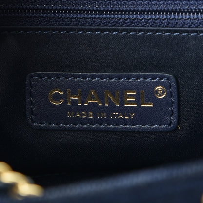 Chanel Wool Velvet Parisian Stroll Backpack Navy 6 of 7