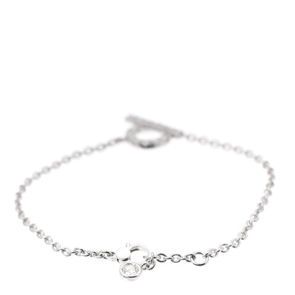 Hermes 18K White Gold Diamond Finesse Bracelet SH 3 of 6