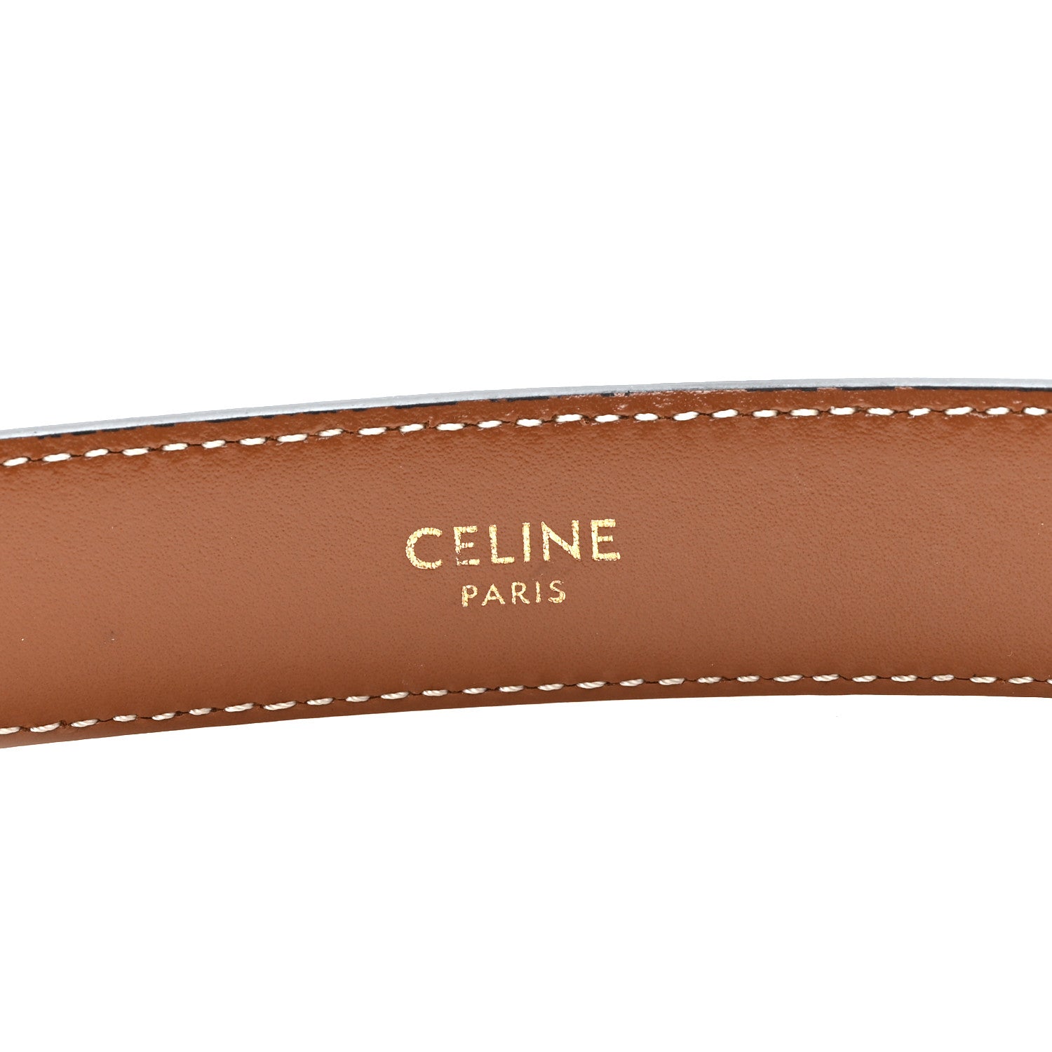 Celine Natural Calfskin Medium 25mm Triomphe Belt 85 34 Tan 3 of 6