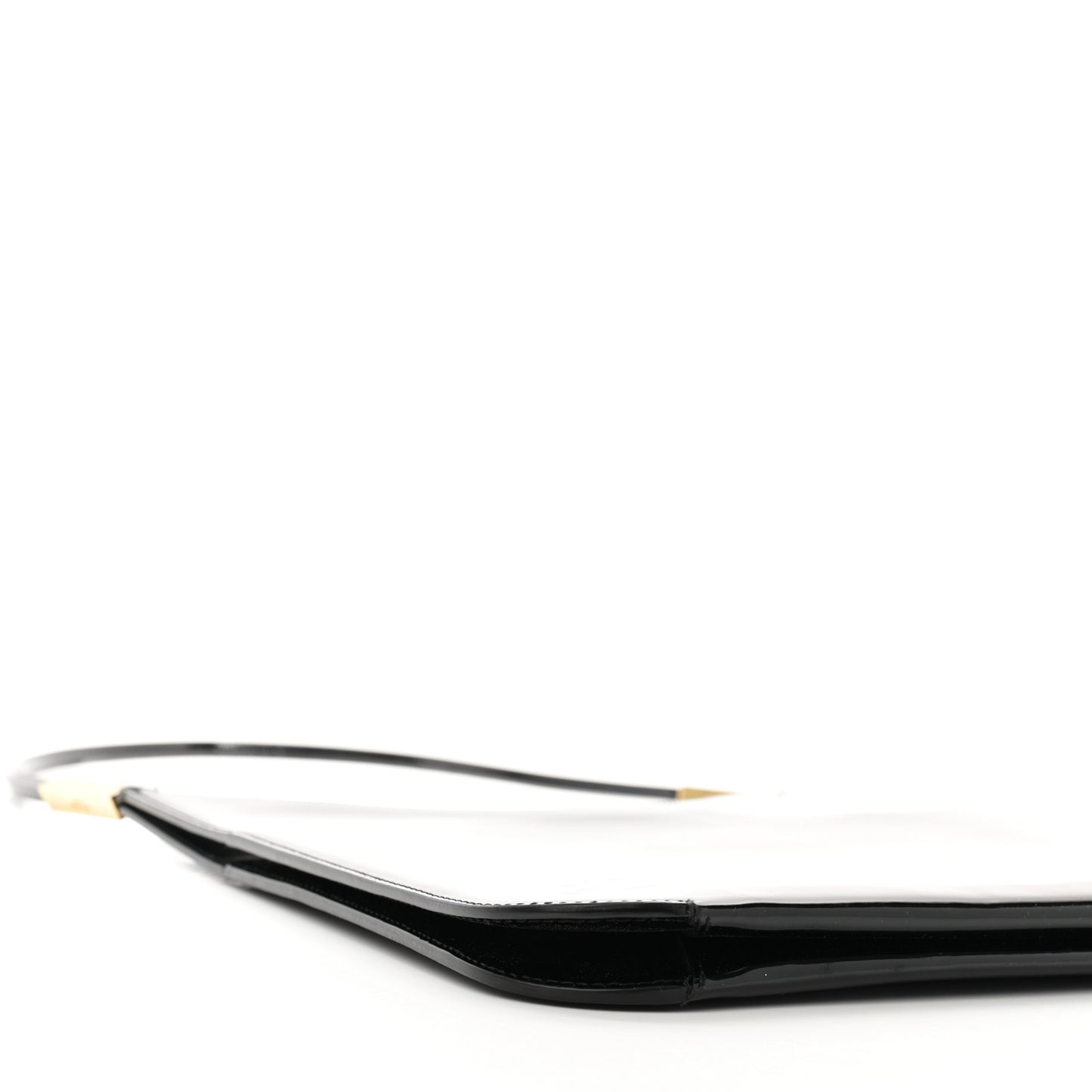 Patent Calfskin Sadie Shoulder Bag Black