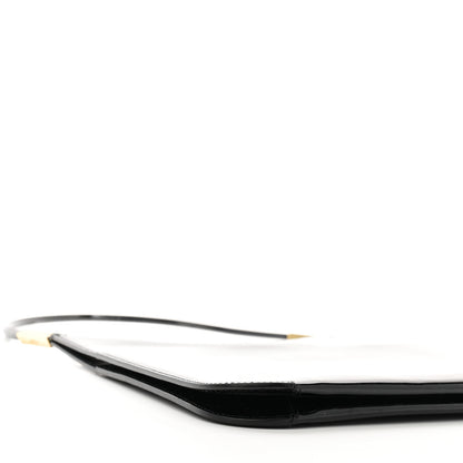 Saint Laurent Patent Calfskin Sadie Shoulder Bag Black 8 of 10