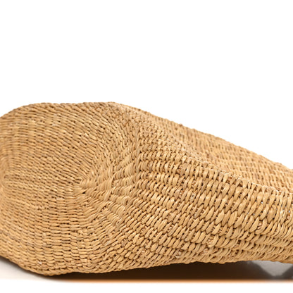 Loewe Calfskin Raffia Paulas Ibiza Small Shell Basket Tote Bag Natural Tan 17 of 17