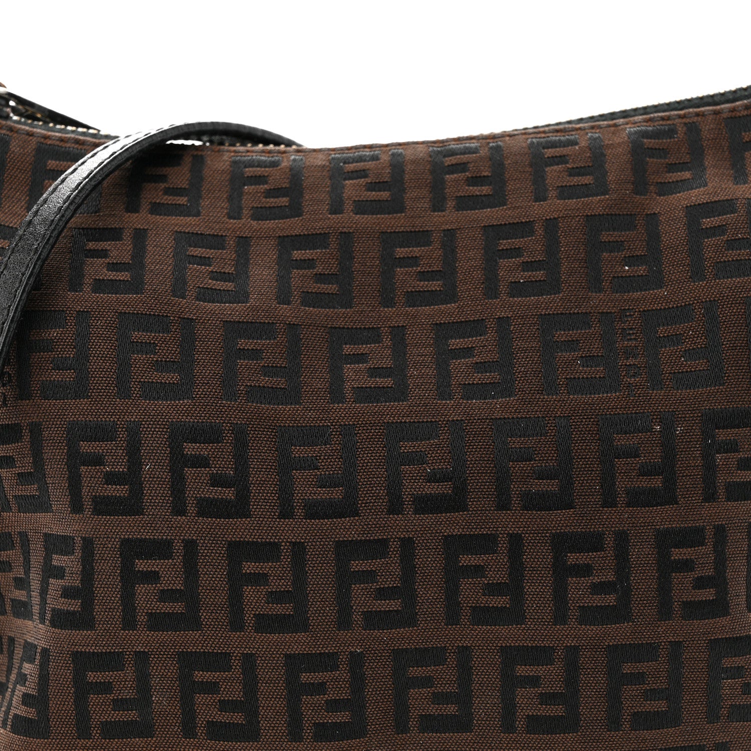 Fendi Zucchino Crossbody Dark Brown 8 of 12