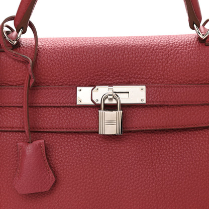 Hermes Togo Kelly Retourne 32 Rubis 7 of 11