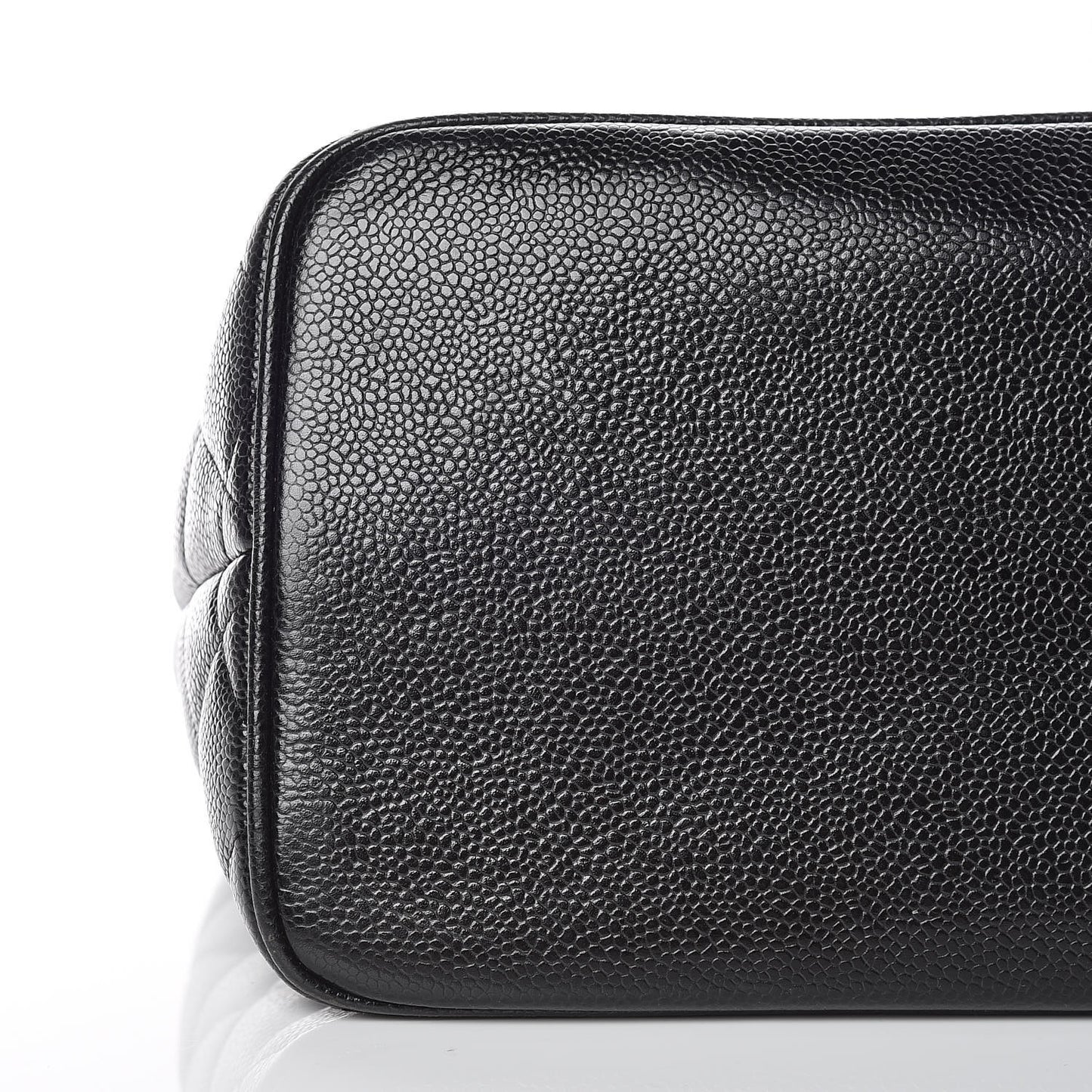 Caviar Quilted Medallion Tote Black