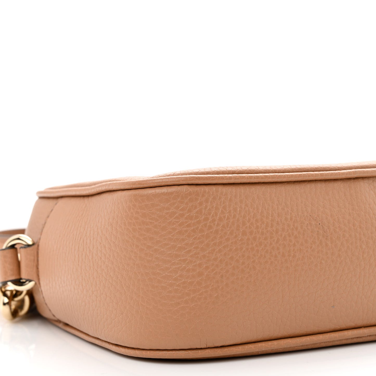Pebbled Calfskin Small Soho Disco Bag Camelia