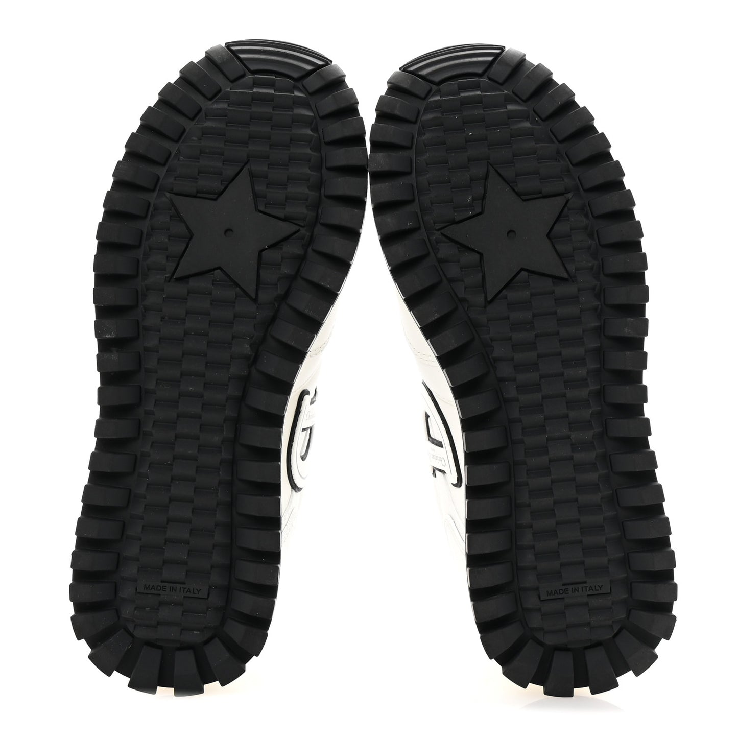Calfskin C'est Dior Sneakers 37.5 White Black